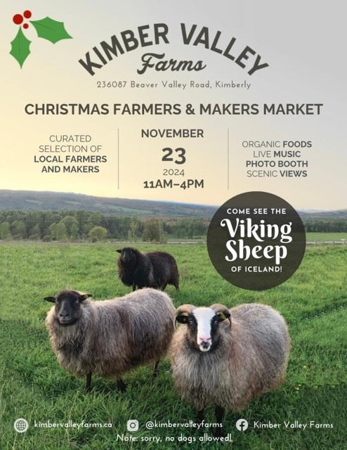 Kimber Valley Farms - Christmas Farmers & Makers Market - November 23rd
