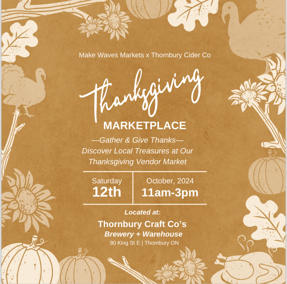Thornbury Craft Thanksgiving Market - Oct. 12th