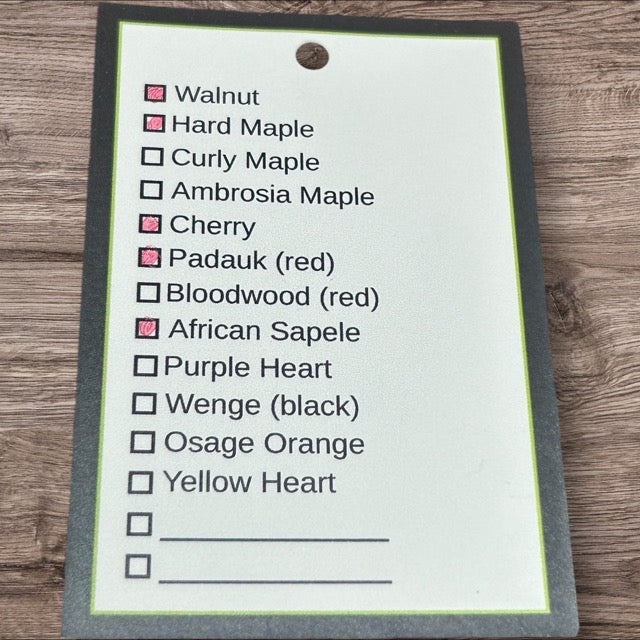 Exotic Hardwood Cutting Board - CUB-SQ009