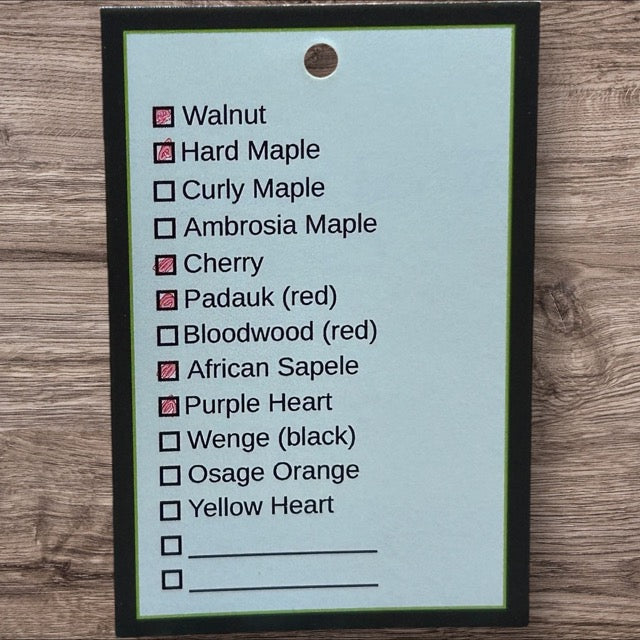 Exotic Hardwood Cutting Board - CUB-SQ026