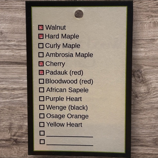 Exotic Hardwood Cutting Board - CUB-SQ034