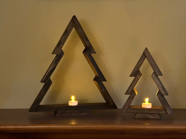 Rustic Christmas Tree Set - Walnut & Special Walnut