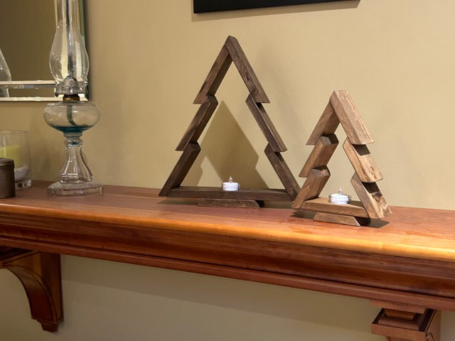 Rustic Christmas Tree Set - Walnut & Special Walnut