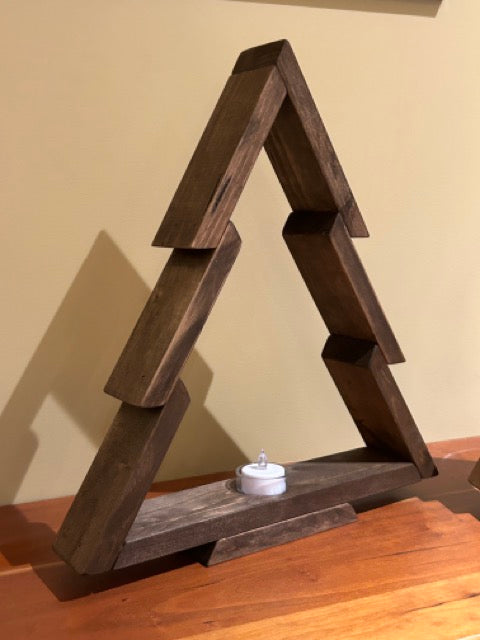 Rustic Christmas Tree Set - Walnut & Special Walnut