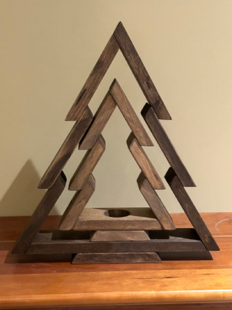Rustic Christmas Tree Set - Walnut & Special Walnut