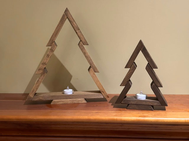 Rustic Christmas Tree Set - Special Walnut & Walnut