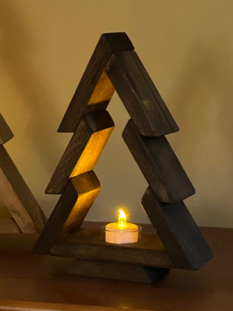 Rustic Christmas Tree Set - Special Walnut & Walnut