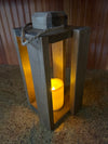 Rustic Candle Lantern - Special Walnut