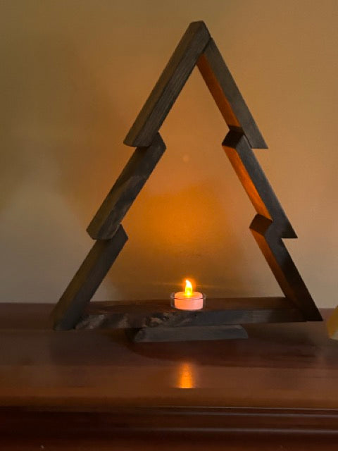 Rustic Christmas Tree Set - Walnut & Driftwood