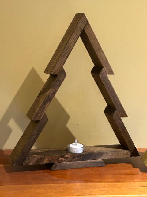 Rustic Christmas Tree Set - Walnut & Driftwood